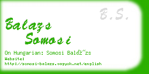 balazs somosi business card